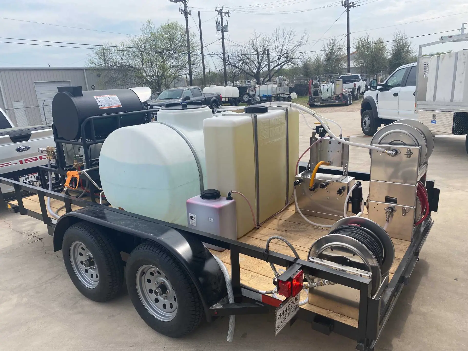 Hot Water Reclaim-Ready Rig — custom pressure washing rig built by Republic Pressure Cleaning Equipment in San Antonio
