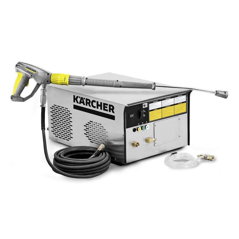 Kärcher HD Cabinet Belt Drive electric pressure washer with stainless steel cabinet and EASY!Force gun