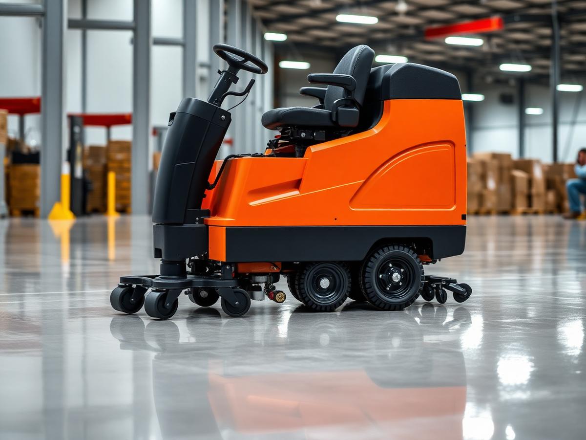Commercial floor scrubbers and burnishers