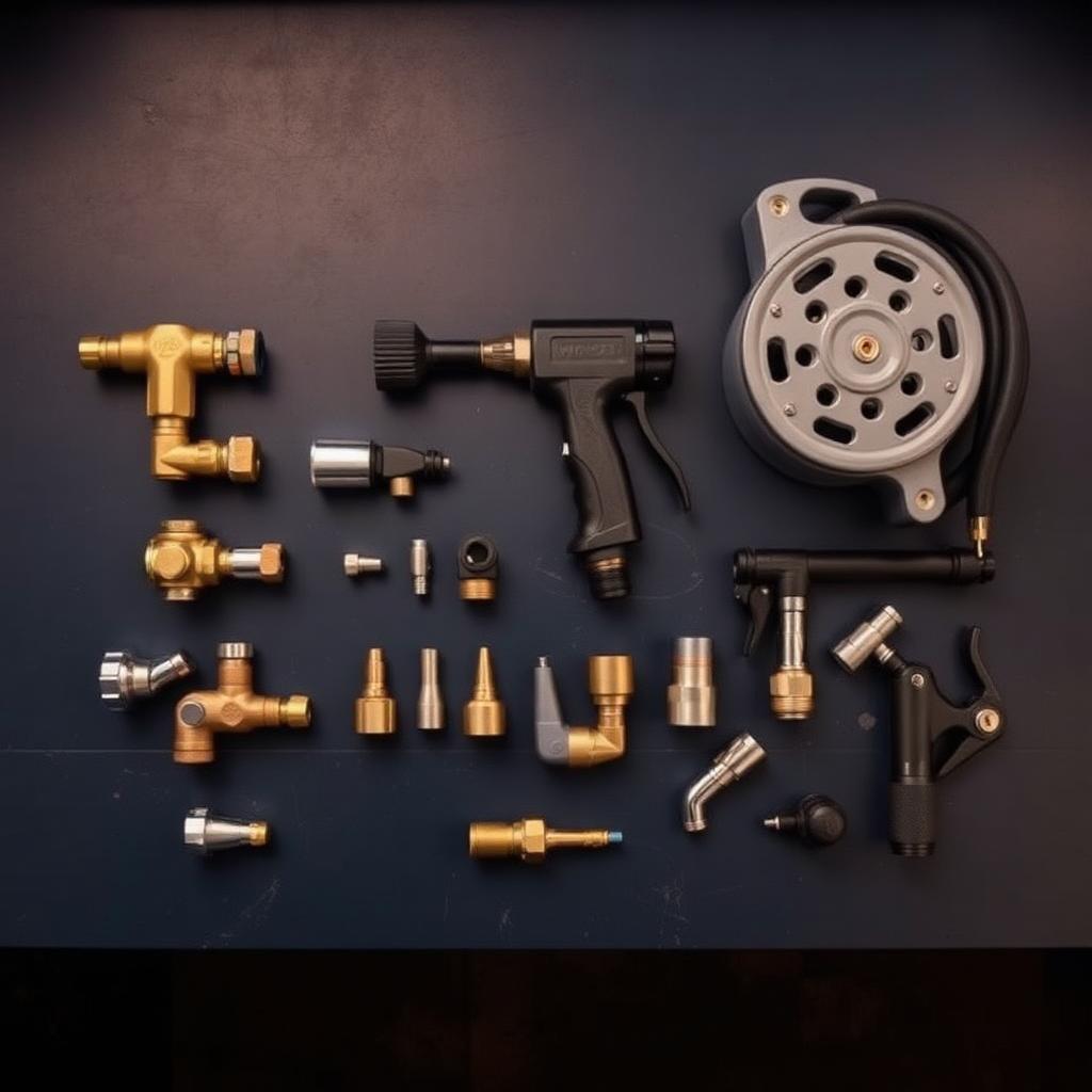 Pressure washer parts and accessories: ball valves, hoses, guns, tips, and swivels